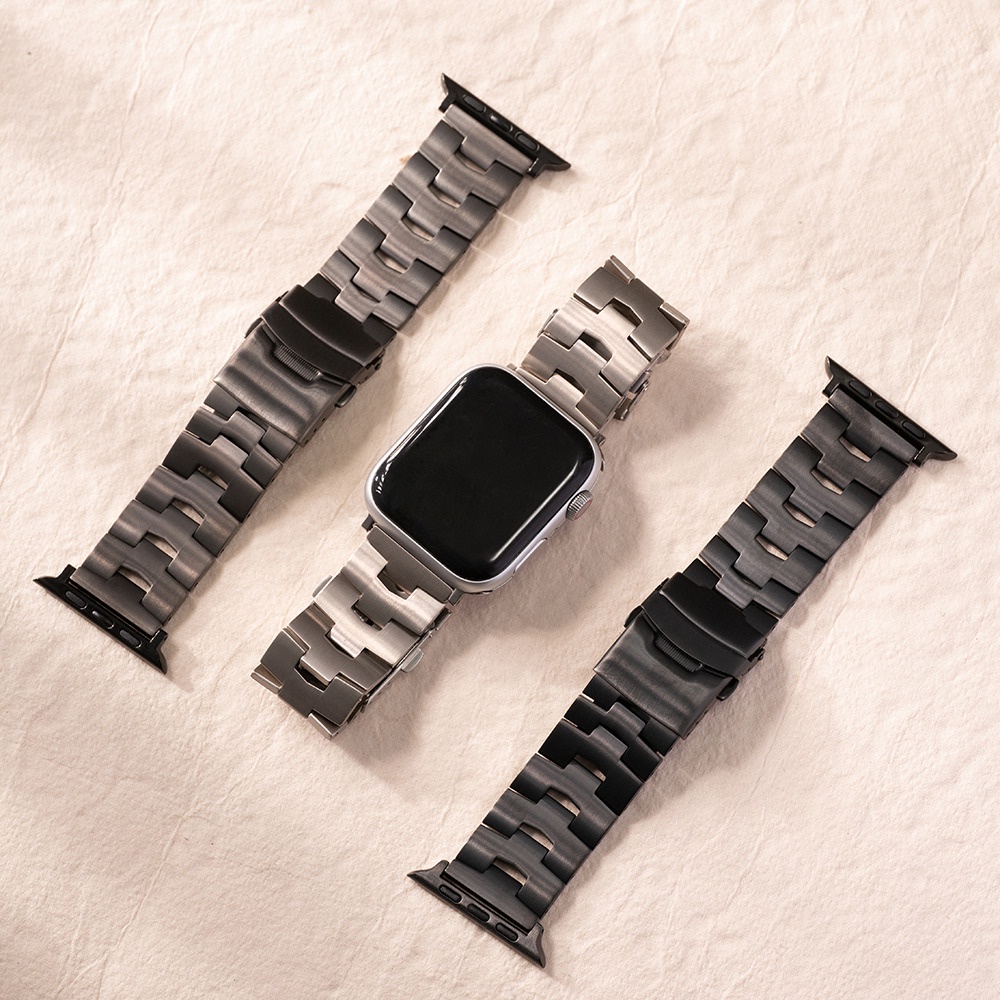Apple watch/蘋果錶帶/特殊造型蘋錶帶/鈦錶帶/金屬錶帶凸形鈦金屬/適用48、40、41、42、44、45mm