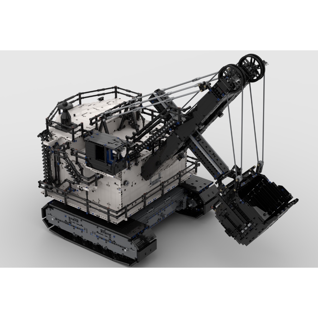 測試組裝中 MOC-99684 繩鏟挖掘機 零件包 LEGO 樂高兼容積木(可遙控版本)