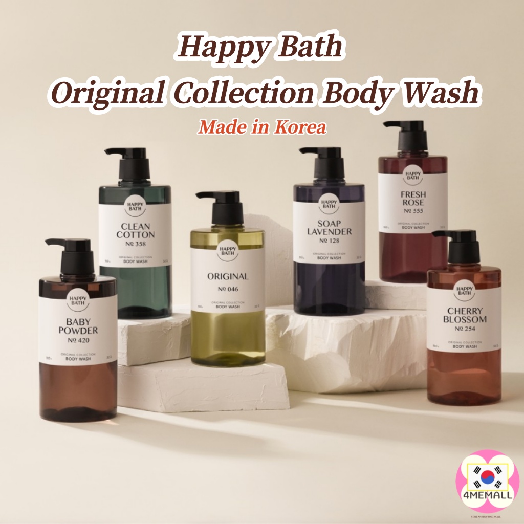 Happy Bath Original Collection Subacidic 沐浴露、身體乳液、韓國製造保濕身體護理