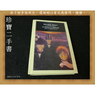 【珍寶二手書齋Fm14】A Doll's House and Other Plays 很泛黃有章蝴蝶頁劃記