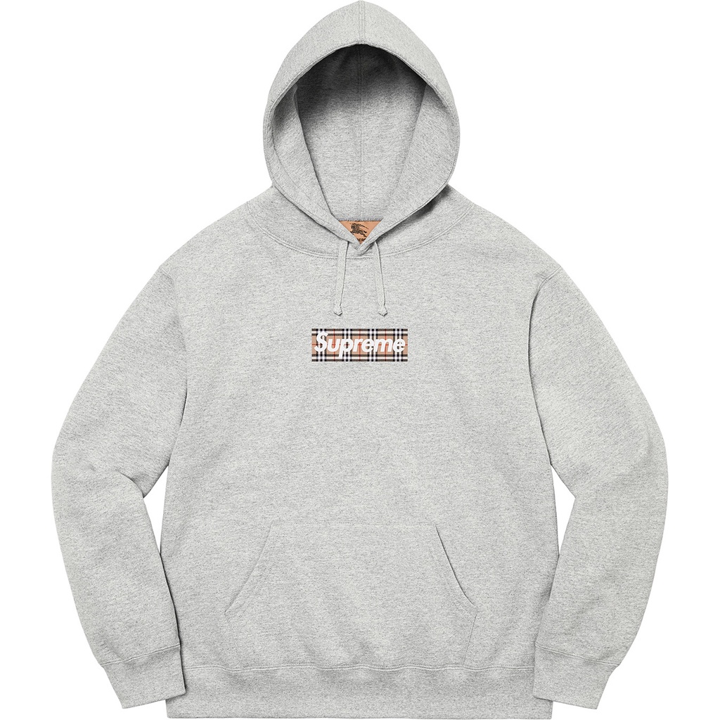 Supreme X Burberry 2022 S/S 春夏Box Logo Hooded Sweatshirt帽tee