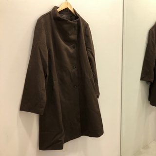 BRAND楓月【CECILE】100％日本直送立領大衣外套 (深棕色 多尺寸)