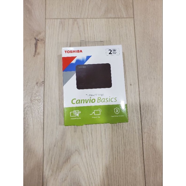 Toshiba Canvio Basics 黑靚潮lll 2TB 2.5吋 行動硬碟 隨身硬碟