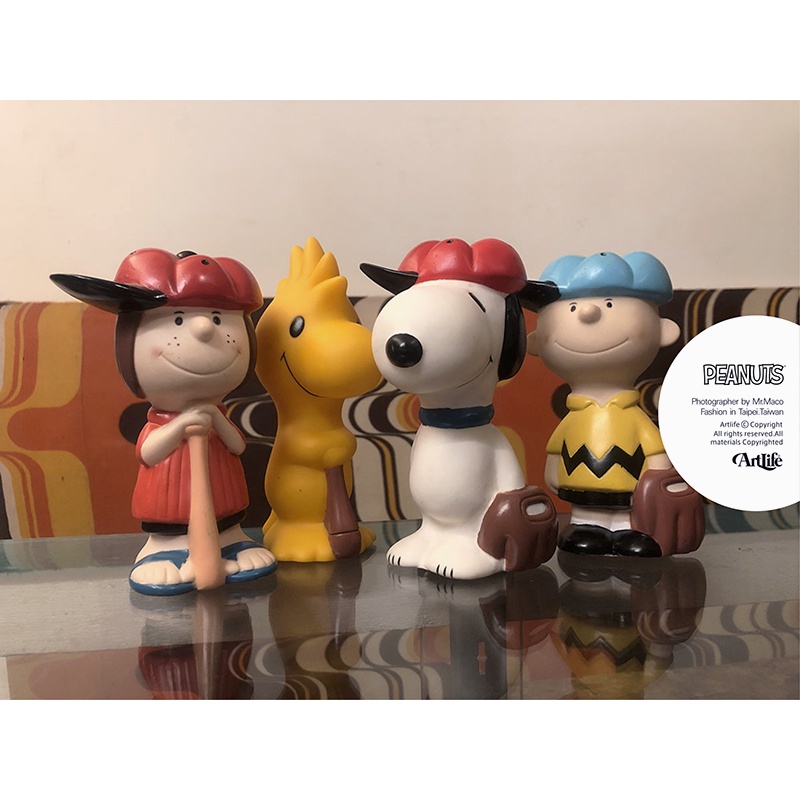 Artlife ㊁ PEANUTS 80s SNOOPY Woodstock Patty Baseball 棒球 史努比