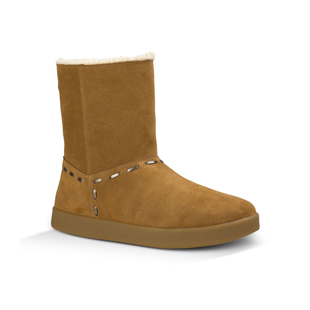 SANUK 麂皮內鋪羊毛中筒靴 靴子 女款 (褐色和灰色) 1015711CHE/ 1015711CHRC