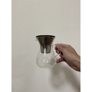 手動研磨咖啡機與質感(Kinto手沖咖啡組300ml)濾咖啡造型瓶（全身都可水洗）