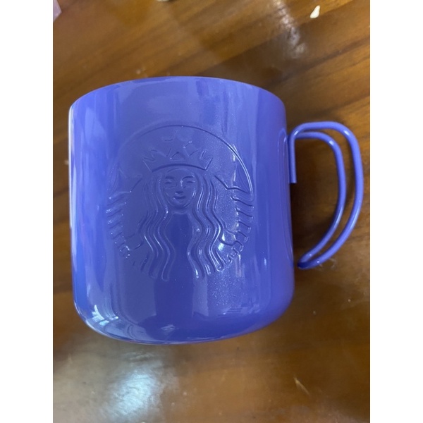 絕版 女神鋼印 蝦皮免運COPPER紫藍 把手鋼杯 馬🐎不銹鋼把手鋼杯 Starbucks 星巴克露營用具
