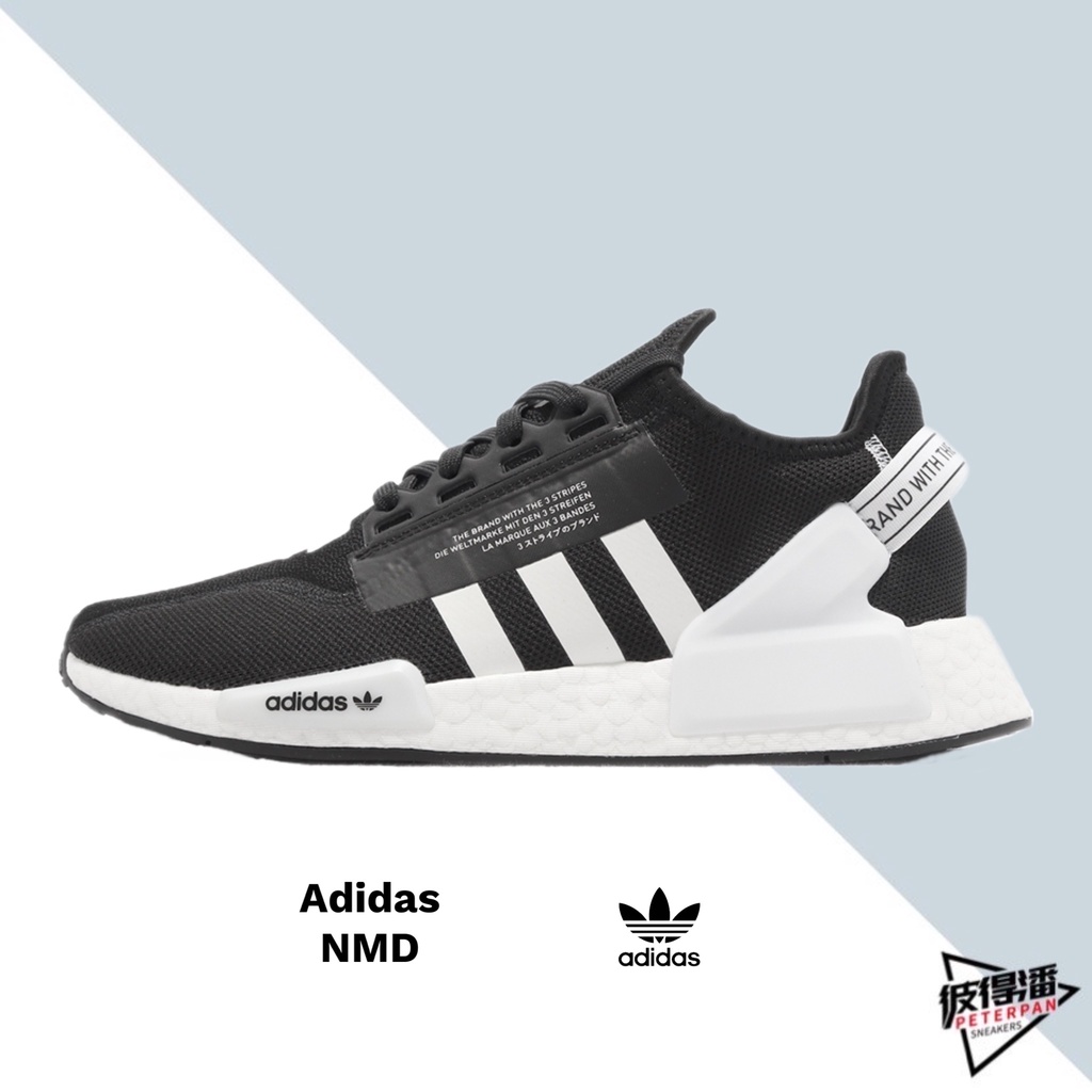 ADIDAS ORIGINALS NMD R1 V2 黑白 男款 休閒鞋 BOOST GX6367【彼得潘】