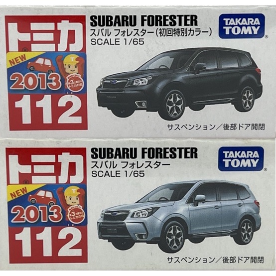 ～阿元～ Tomica NO.112 Subaru Forester 新車貼 初回 多美小汽車 正版 贈收納膠盒