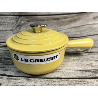 LE CREUSET酷彩《含羞草黃》16cm熊頭單柄醬汁鍋