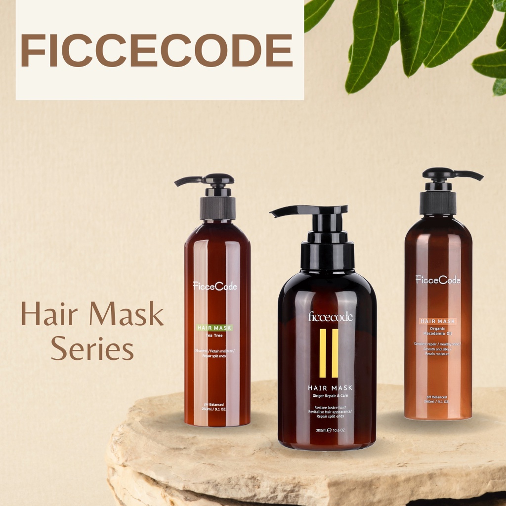 澳洲🇦🇺 FicceCode 生薑 茶樹 堅果油 髮膜 護髮乳 潤髮乳 300ml
