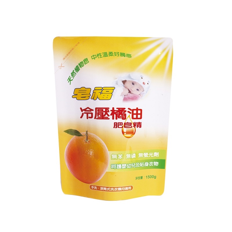 皂福冷壓橘油皂精補充包1500克x 1袋