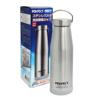 理想牌 日式 500cc 保溫杯 316不鏽鋼 水壺 隔熱杯 保溫壺 保溫瓶 臺灣製 PERFECT [老王五金]
