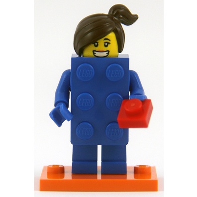 【金磚屋】COL18-3 LEGO 樂高 抽抽樂 71021 第18代 3 Brick Suit Girl