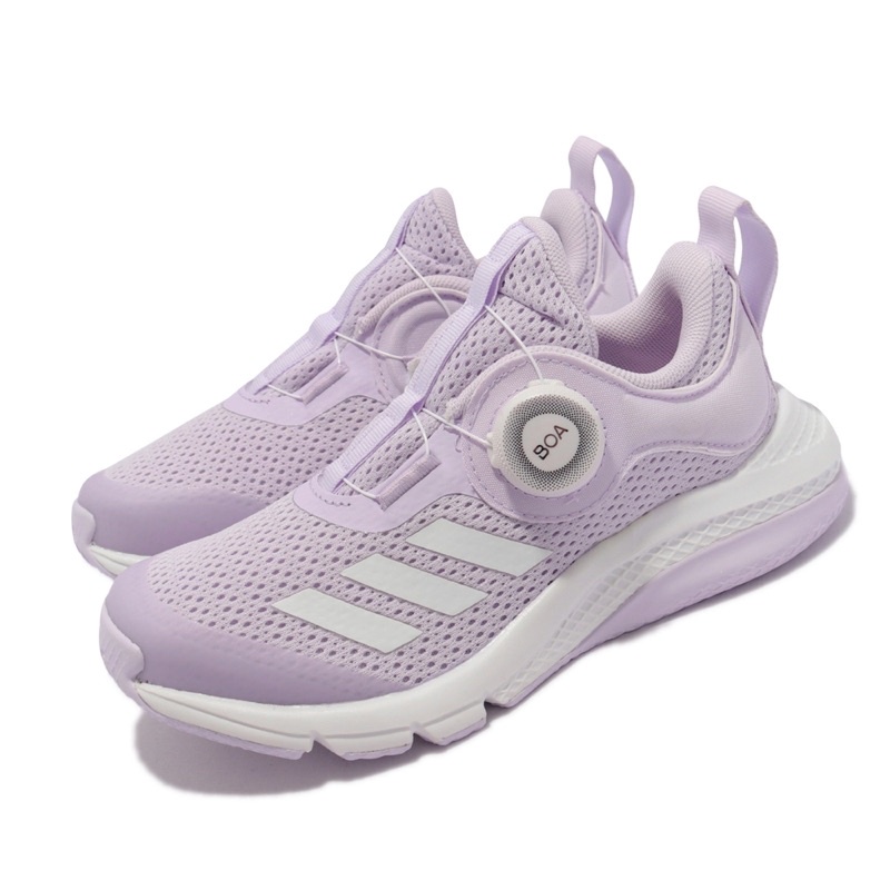 全新NG鞋 adidas kids紫色BOA轉轉鞋UK1 20cm