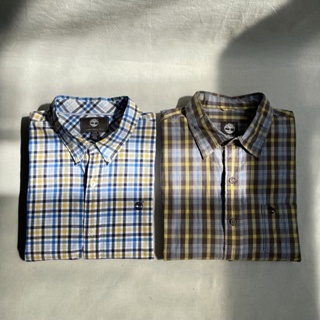 美國經典 Timberland Fine Cotton Check Shirt 純棉 長袖 格紋襯衫 遮陽 休閒 戶外