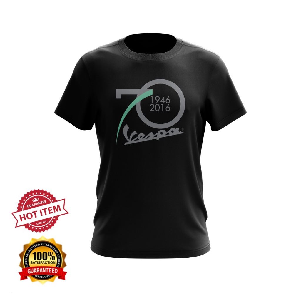 [現貨] 100%!! Vespa 2024 年 70 週年摩托車 Vespa T 恤