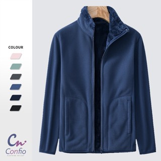 【Confio 康菲歐】兩穿搖粒絨外套(M~5XL)｜保暖 機能 恆溫 禦寒 珊瑚絨 登山 戶外 運動 騎車 男女款