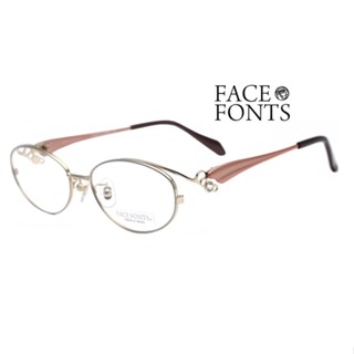 face fonts ff137 日本品牌眼鏡｜手工女超輕純鈦時尚鑲鑽眼鏡框 女生品牌眼鏡框【幸子眼鏡】