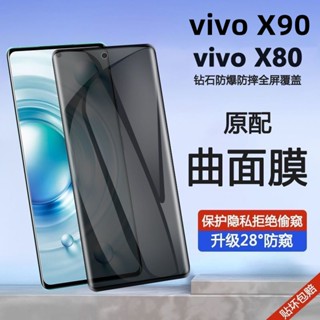 殼多多 防偷窺 滿版曲面 vivo x90 pro x90pro pro+ 玻璃貼 螢幕保護貼 鋼化防摔 保護膜