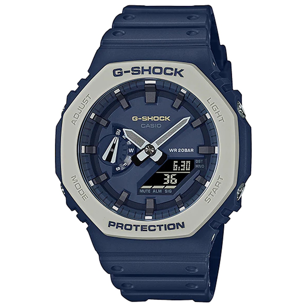 【聊聊甜甜價】CASIO G-SHOCK 農家橡樹 戶外時尚雙顯腕錶 GA-2110ET-2A