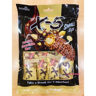 日本零食團團Go❤️韓國 samjin x-5巧克力棒 x5巧克力 花生巧克力棒 韓國熱銷