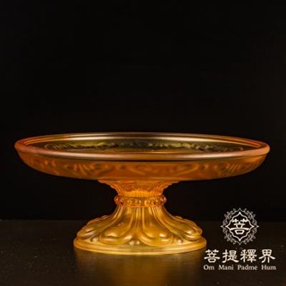 限時優惠 №▪【八吉祥琉璃供盤】八吉祥供佛蓮花水果盤果碟水琉璃供果盤佛前佛教用品佛堂佛具貢具