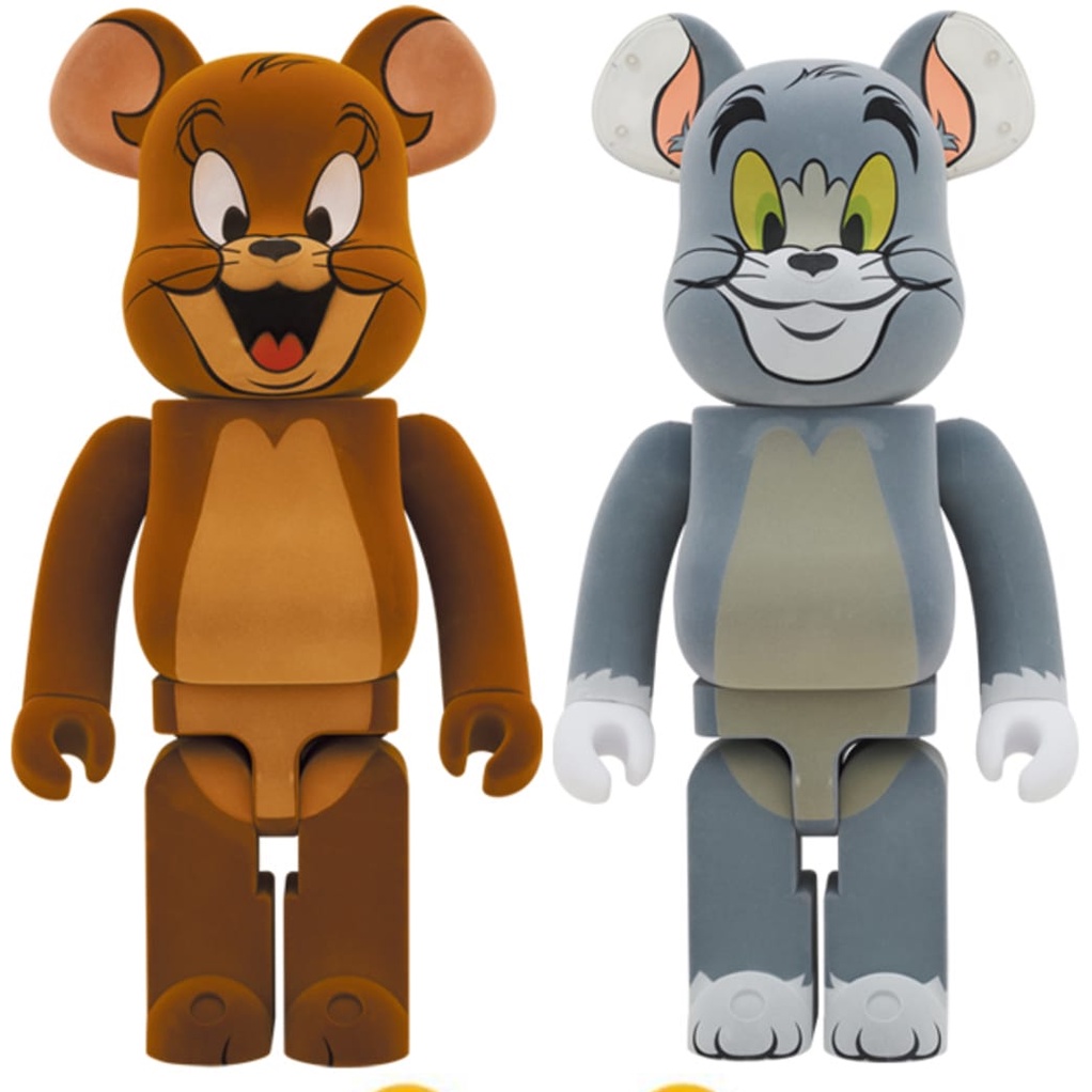 中租零卡分期 全新未拆 BE@RBRICK 植絨湯姆貓與傑利鼠 1000% Tom and jerry 1000% 現貨