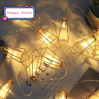 1.5M 10LED String Light / USB Diamond Drop Stand Decoration