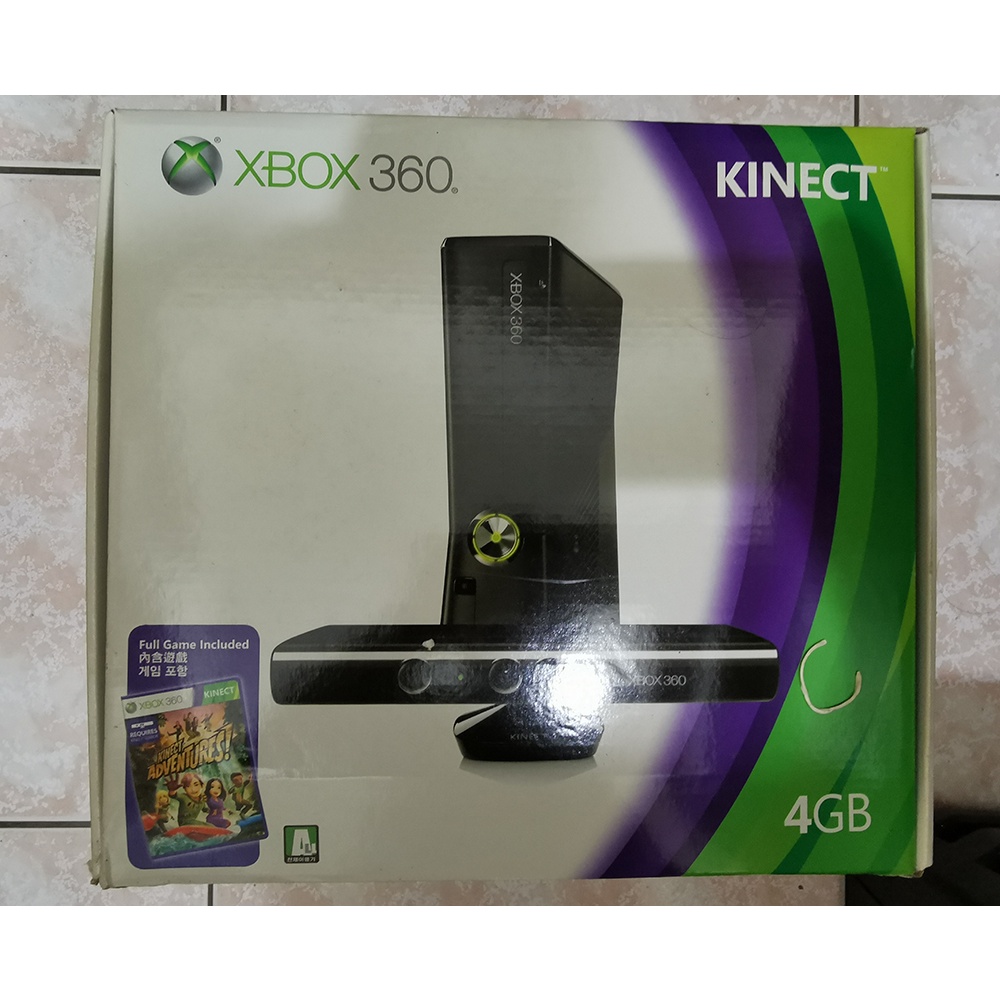 XBOX360  黑色 主機 手把 同捆 KINECT 體感鏡頭 無改機 含遊戲片((雙十特價))