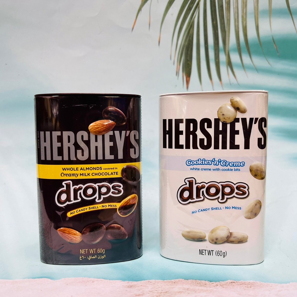 HERSHEY’S 好時 Drops 杏仁夾餡牛奶巧克力/巧酥夾餡可可球 60g 兩款供選