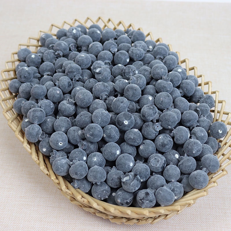 【GL679】仿真藍莓直徑2cm 1.5cm泡沫水果假水果擺件仿真藍莓顆粒模型道具