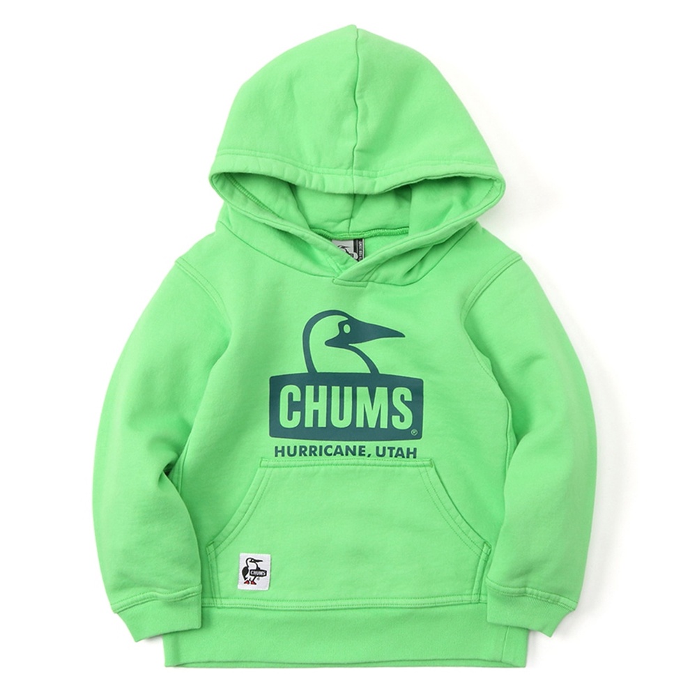 CHUMS Kids Booby Face Pullover Parka童 連帽長袖上衣 鮮綠 CH201060M024