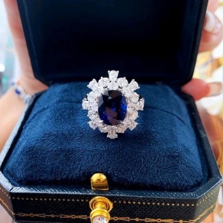 矢車菊 Destinee 戒指 2克拉 斯里蘭卡 藍寶石 頂級珠寶 極致工藝 戒指 可調式戒圍1528