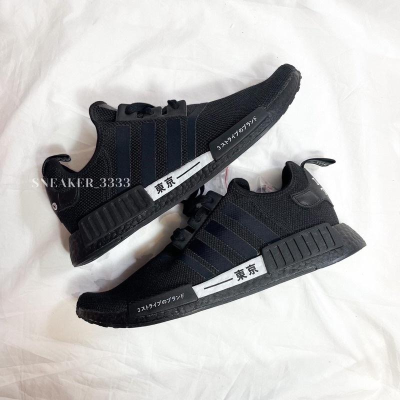 【現貨｜𝟐𝟒𝐡𝐫𝐬內寄出🔥】ADIDAS NMD R1 東京 全黑 boost 休閒鞋（H67746）