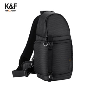 K&F CONCEPT 單眼相機斜跨包 攝影斜揹包 容量10L 黑色（KF13.141）