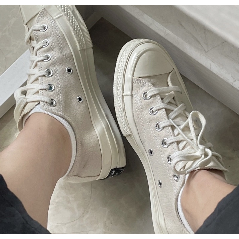 【吉米.tw】CONVERSE All Star70 三星標 白色 米白色 低筒 休閒鞋 帆布鞋 162211C OCT