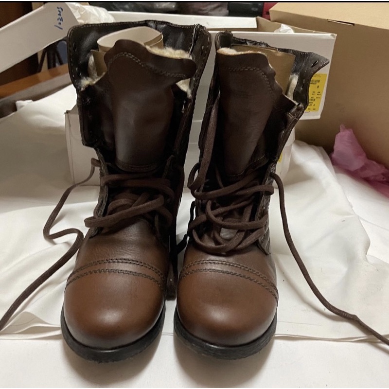 Steve Madden Troopa中筒靴 8號，附鞋盒