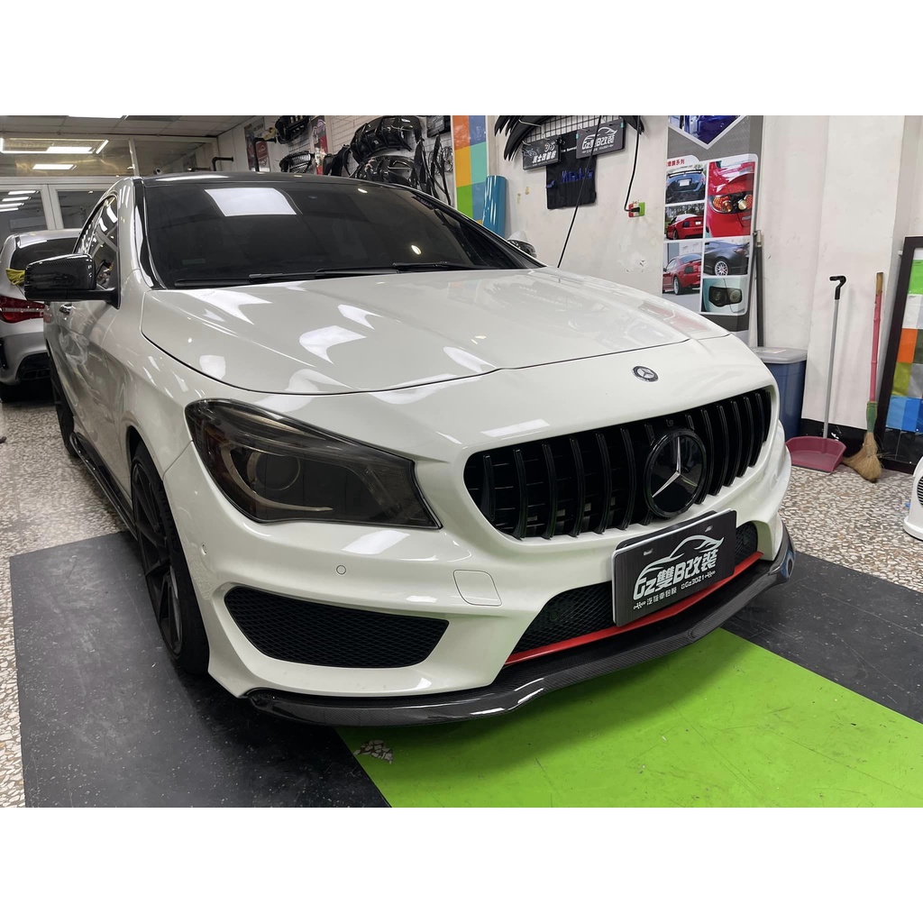 《GZ雙Ｂ改裝》賓士 BENZ BMW 空力套件 W117 CLA Gt黑水箱罩