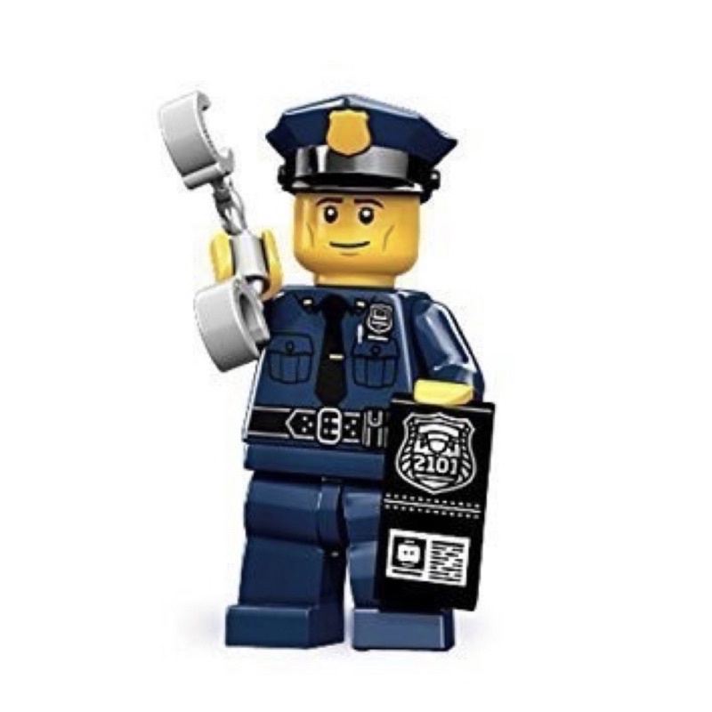 LEGO 樂高人偶包 71000 第9代 6號 警察 全新未拆