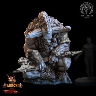 Tazo工坊[代客列印BM] Sleeping Aurox沉睡的奧羅克斯 3D列印模型TAM