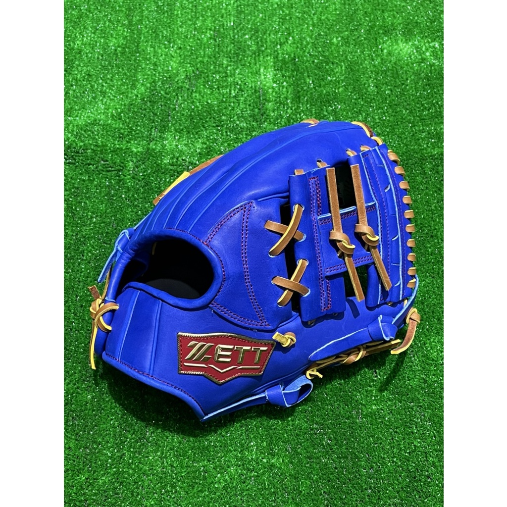 全新ZETT36204系列硬式棒球專用內野手工字手套特價藍色(BPGT-36204)