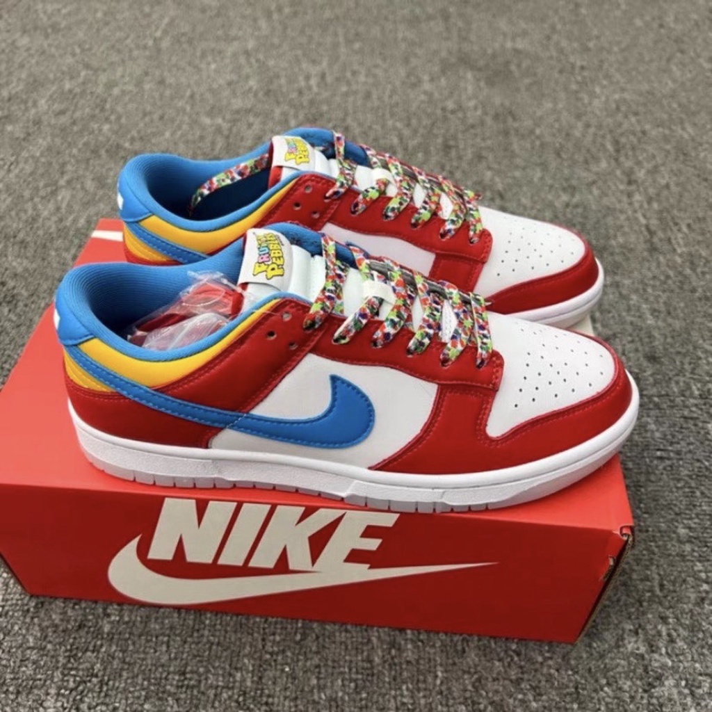 【Leein】LeBron James x Nike Dunk Low 水果麥片 紅藍黃白 DH8009-600