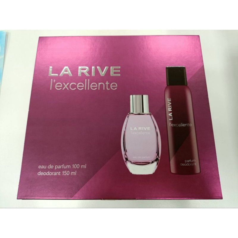 《全新現貨》LA RIVE L'EXCELLENTE 淡香精禮盒(100ml+噴霧150ml) 女香水 淡香水