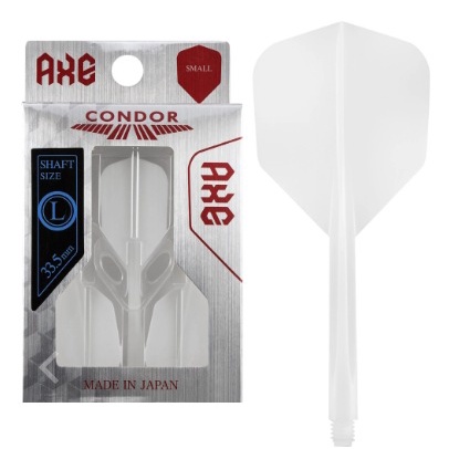 {台中BRUNS飛鏢用品專賣店}白色.L長度.超級耐用尾翼.SHAPE大小.CONDOR AXE.一體成形尾翼