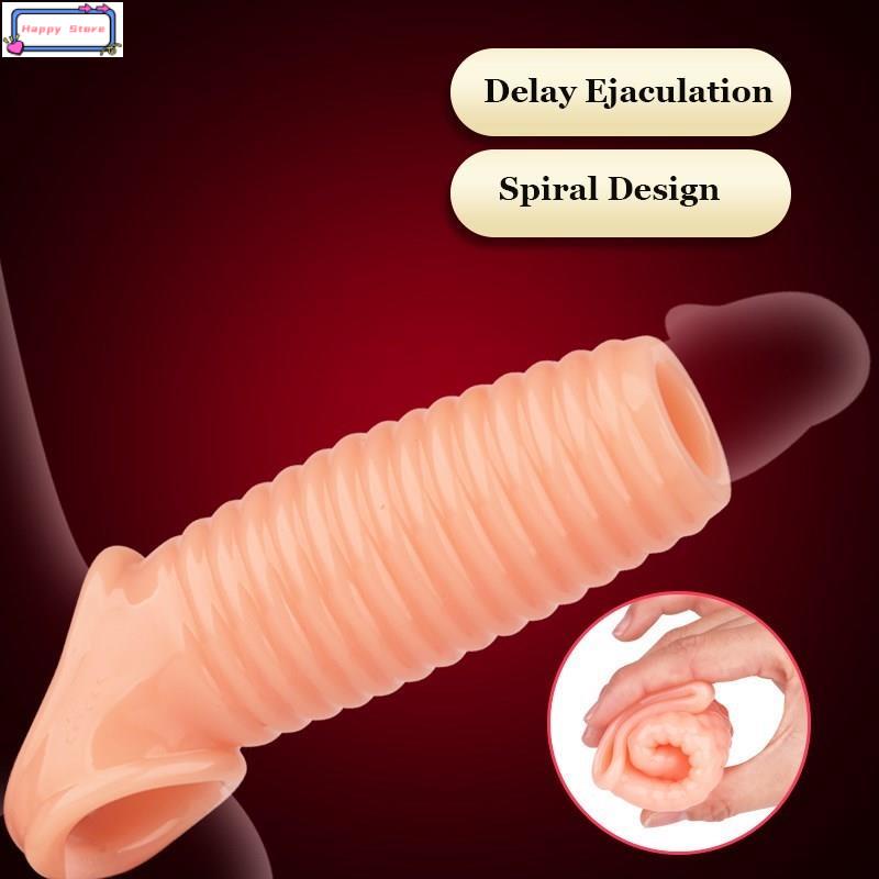 Penis Big Reusable Long Sleeve Sex Condoms Sex Toys for Men