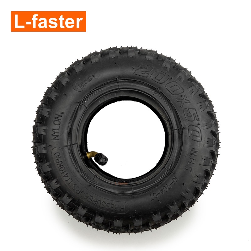 200x50 越野輪胎 8 英寸全地形輪胎和空氣管更換電動滑板車山地滑板氣動輪