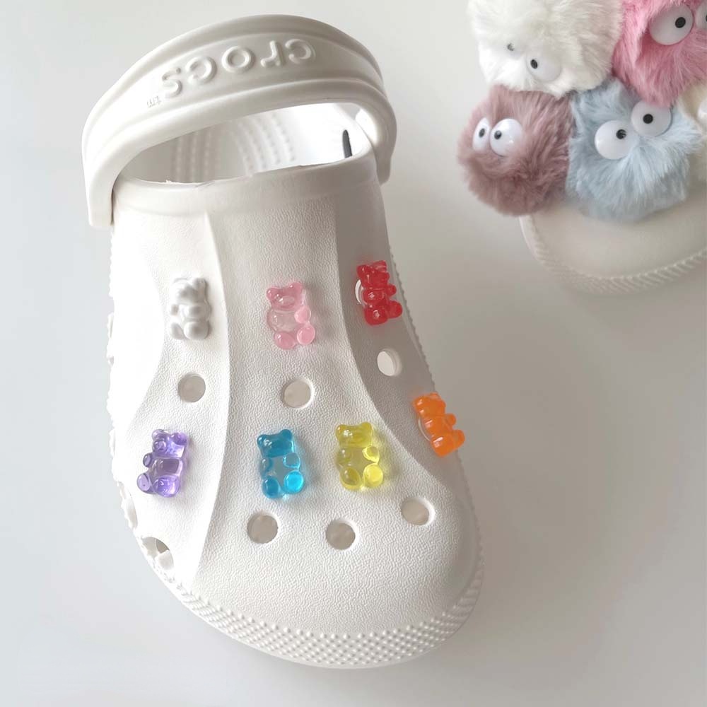 [迷人的裝飾]果凍熊系列（紫色/黃色/紅色/粉色）Crocs Jibbitz洞洞鞋配飾花園鞋花手機殼首飾配件材料