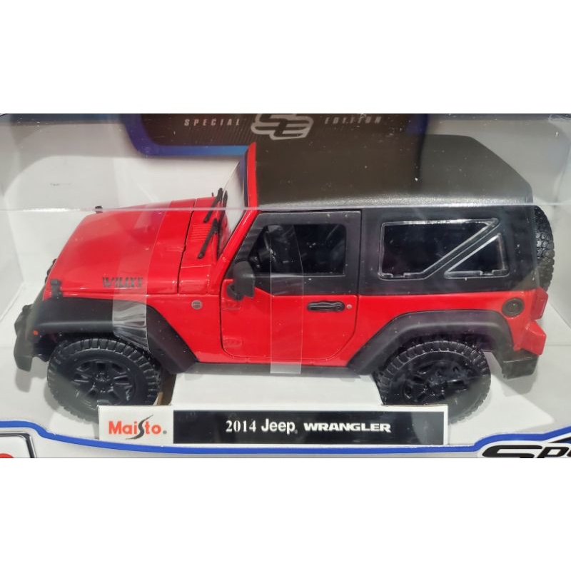 【小如的店】COSTCO好市多代購~Maisto 美馳圖 1:18收藏模型車-2014 Jeep WRANGLER