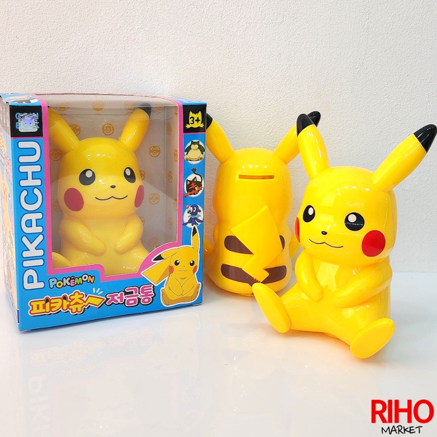 韓國正版 Pokemon 精靈寶可夢 皮卡丘 存錢筒 公仔 撲滿 收藏 禮物 擺飾 立體玩偶造型 儲蓄罐 禮物 代購